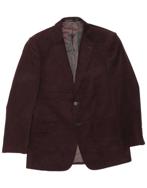 Marks & Spencer Veste blazer à 2 boutons pour homme UK 40 Polyester marron moyen