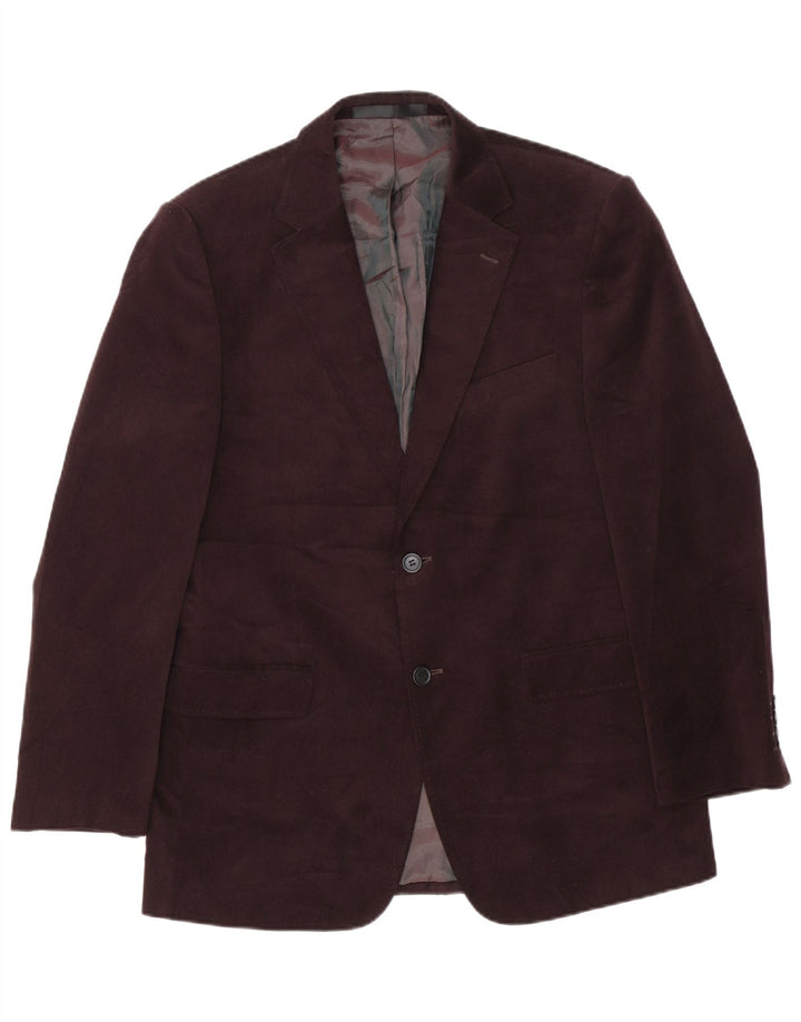 Marks & Spencer Veste blazer à 2 boutons pour homme UK 40 Polyester marron moyen