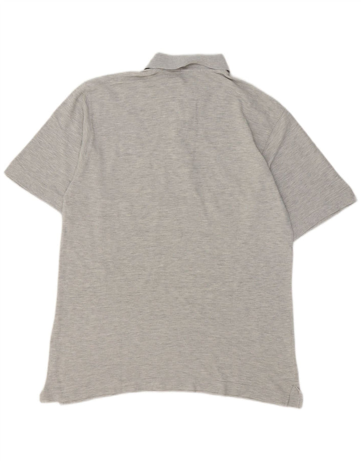 Sergio Tacchini Polo Homme Gris Moyen Coton Moucheté