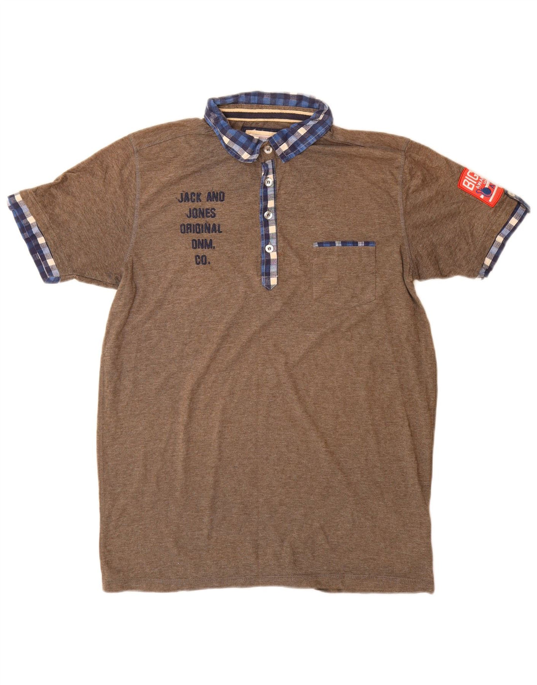 Jack & Jones Polo Graphique Homme XL Marron Polyester