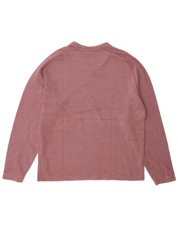 Marks & Spencer Haut bleu Harbour à manches longues pour homme en coton bordeaux moyen