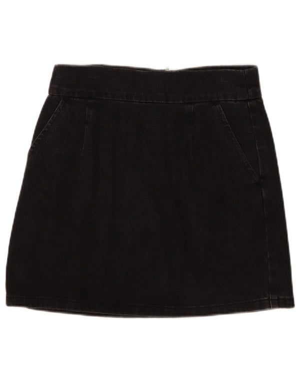Topshop Femme Mini Jupe En Jean W28 Coton Noir Moyen