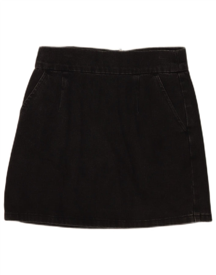 Topshop Femme Mini Jupe En Jean W28 Coton Noir Moyen