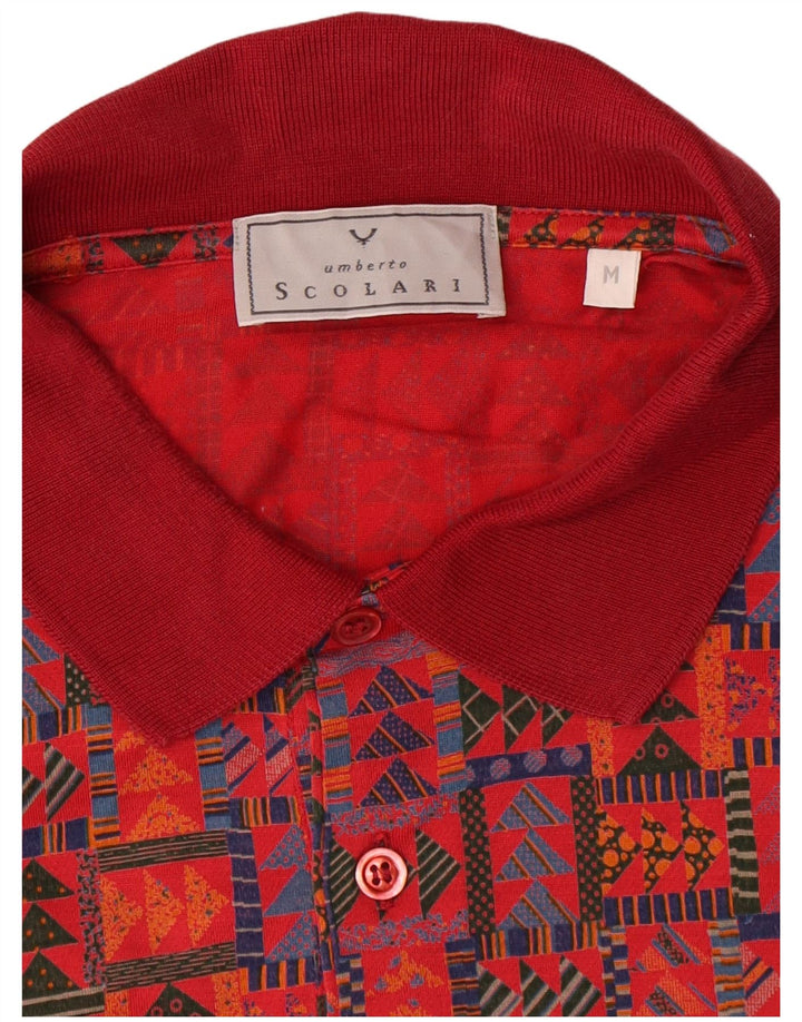 Scolari Polo Homme Rouge Moyen Géométrique