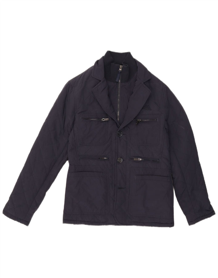 Kappa Veste matelassée pour homme UK 34 XS Bleu marine Polyester