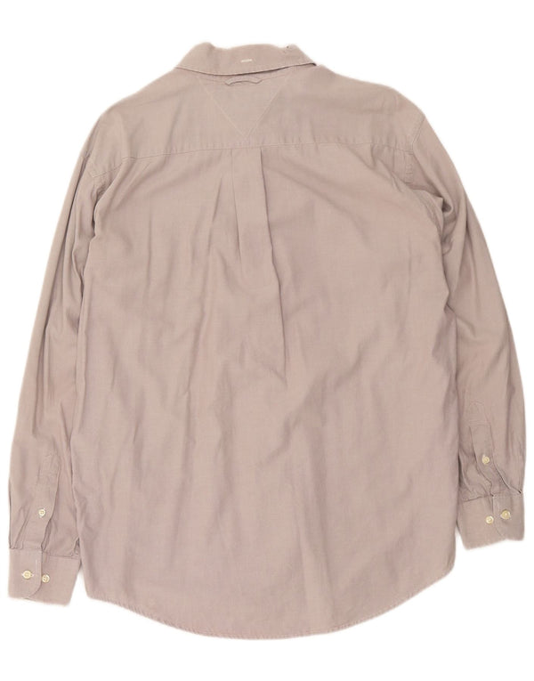 Tommy Hilfiger Chemise Homme Gris Moyen Coton