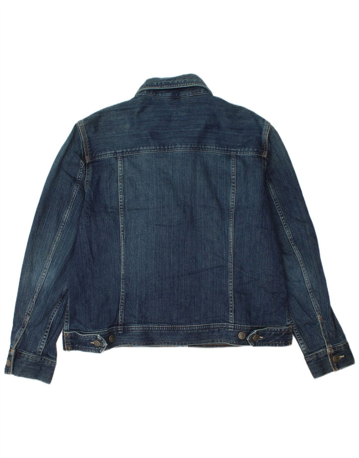 Eddie Bauer Veste en jean pour femme UK 18 XL Bleu marine Coton