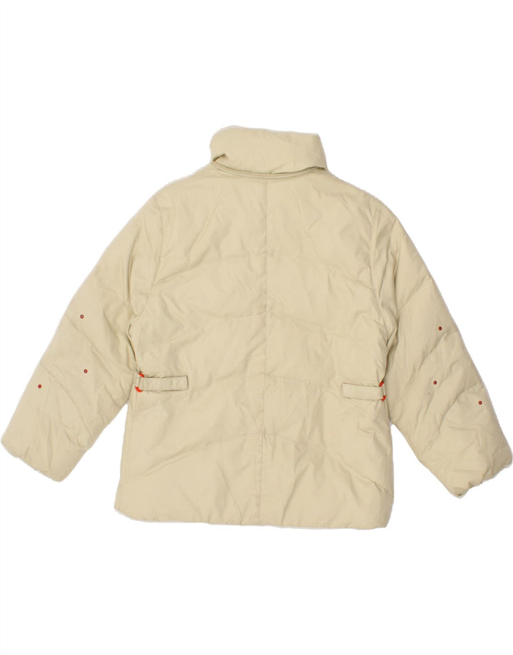 DIADORA Girls Padded Jacket 7-8 Years Beige Polyester Vintage Diadora and Second-Hand Diadora from Messina Hembry 