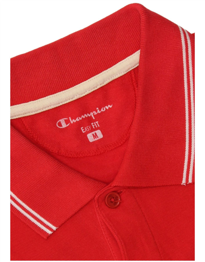 CHAMPION Polo Easy Fit Homme Rouge Moyen