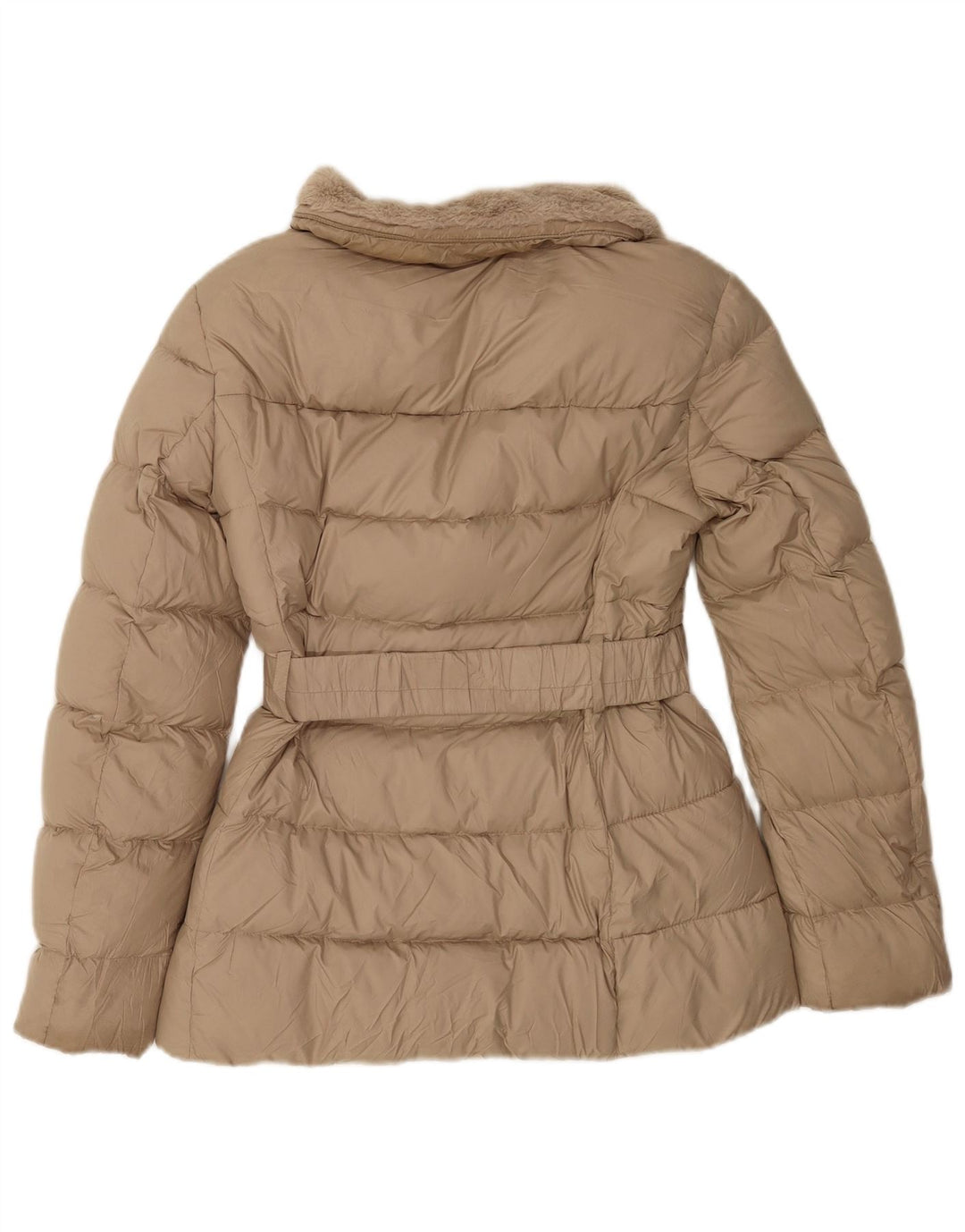 Zara Veste matelassée pour femme UK 6 XS Beige Polyester