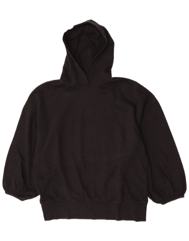 Zara Pull à capuche surdimensionné pour femme UK 14 Noir moyen