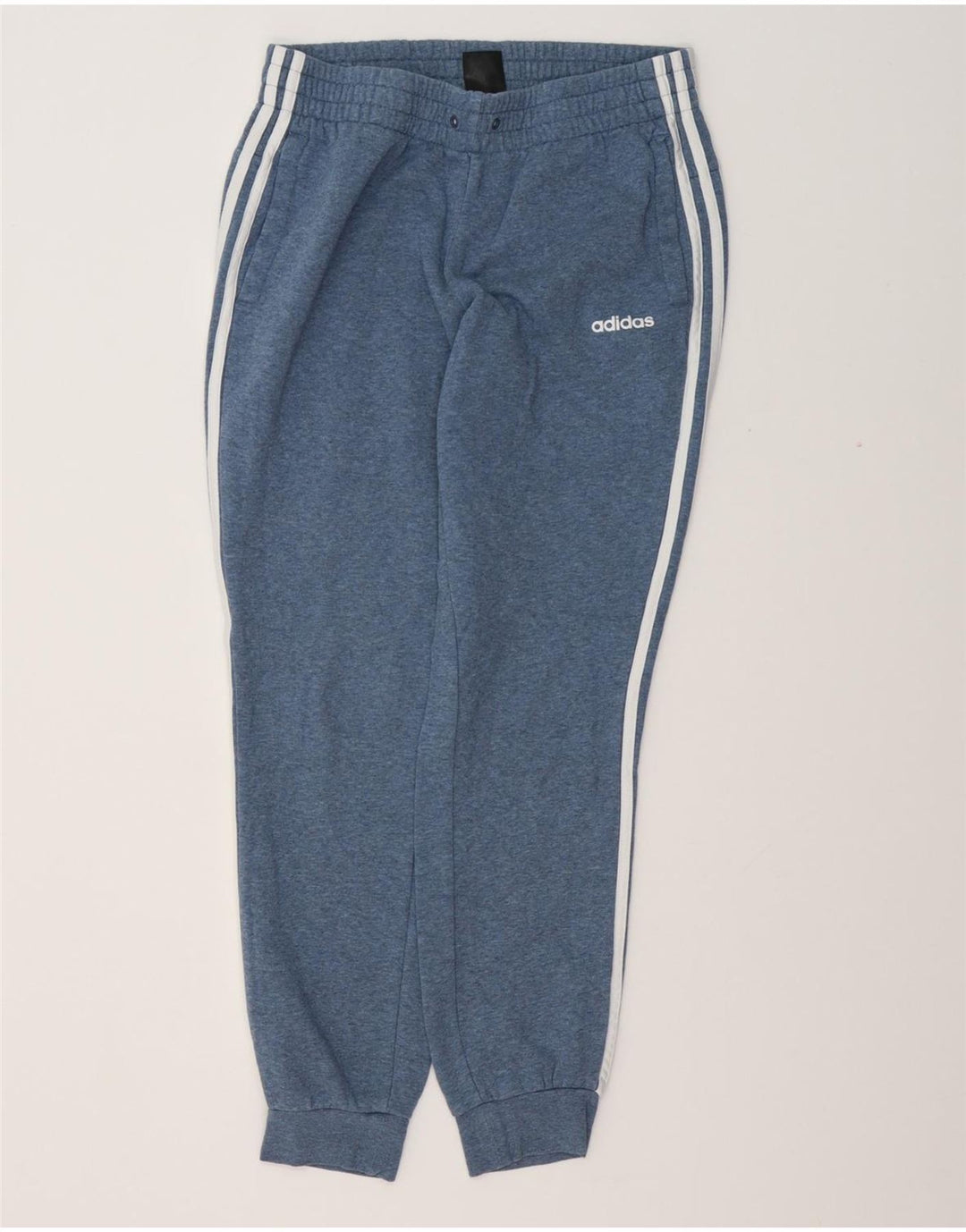 ADIDAS Pantalon de survêtement pour femme Joggers UK 12/14 Bleu moyen Coton