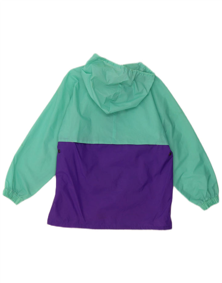 K-WAY Veste de pluie à capuche pour fille 8-9 ans Vert colour block