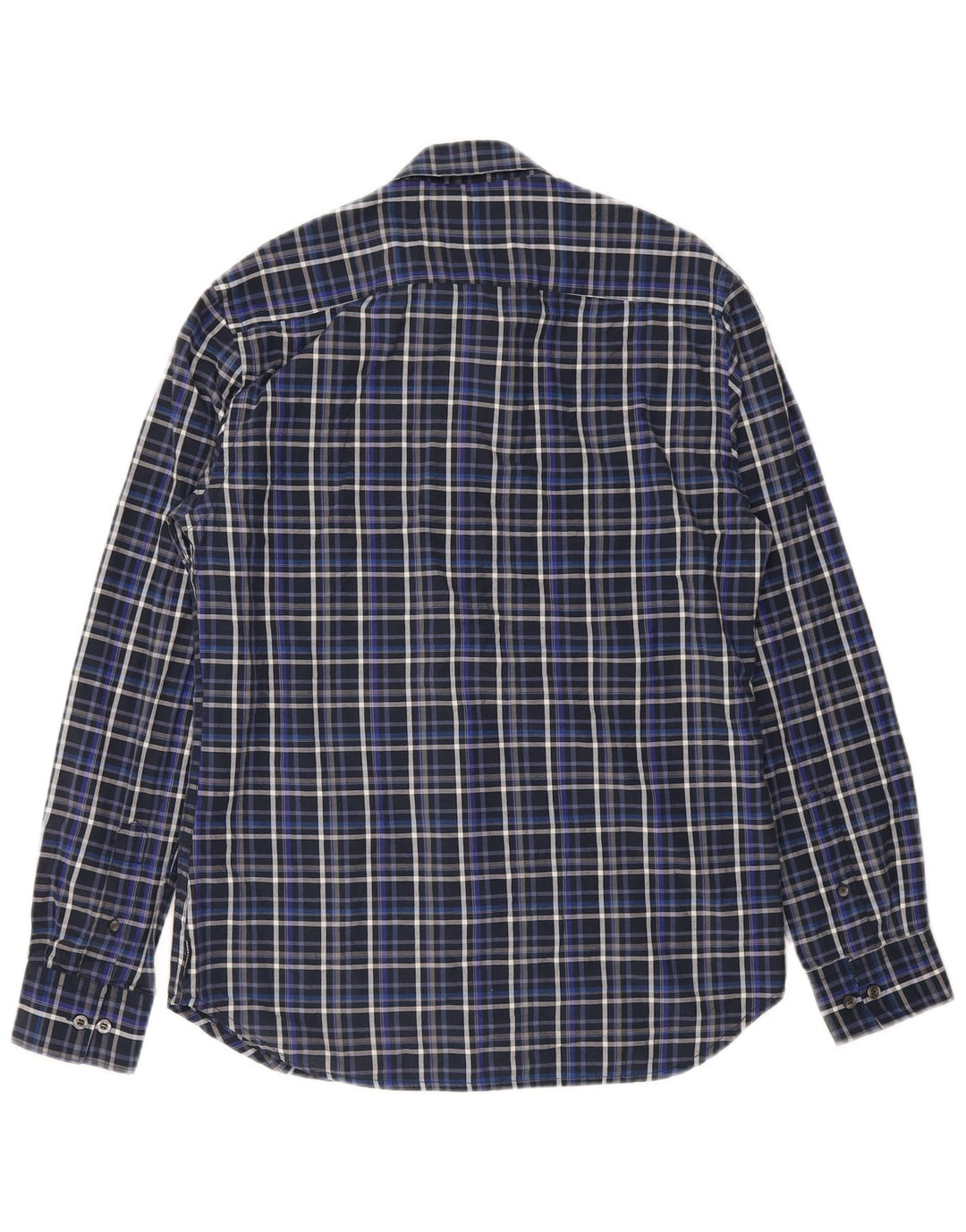 French Connection Chemise Homme Bleu Marine Moyen Carreaux Coton