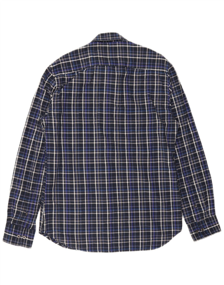 French Connection Chemise Homme Bleu Marine Moyen Carreaux Coton