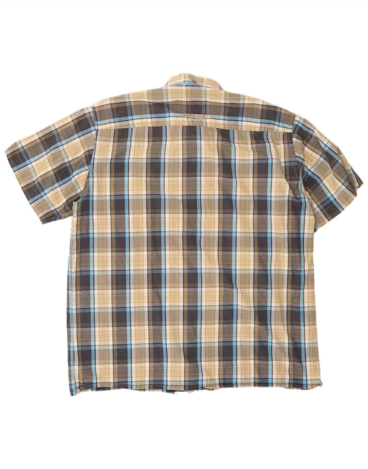 CAMEL ACTIVE Chemise à Manches Courtes Homme Grand Carreau Multicolore Coton