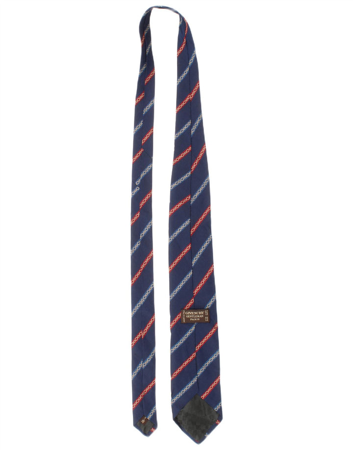 Givenchy Cravate Homme Taille Unique Bleu Rayé Soie Classique