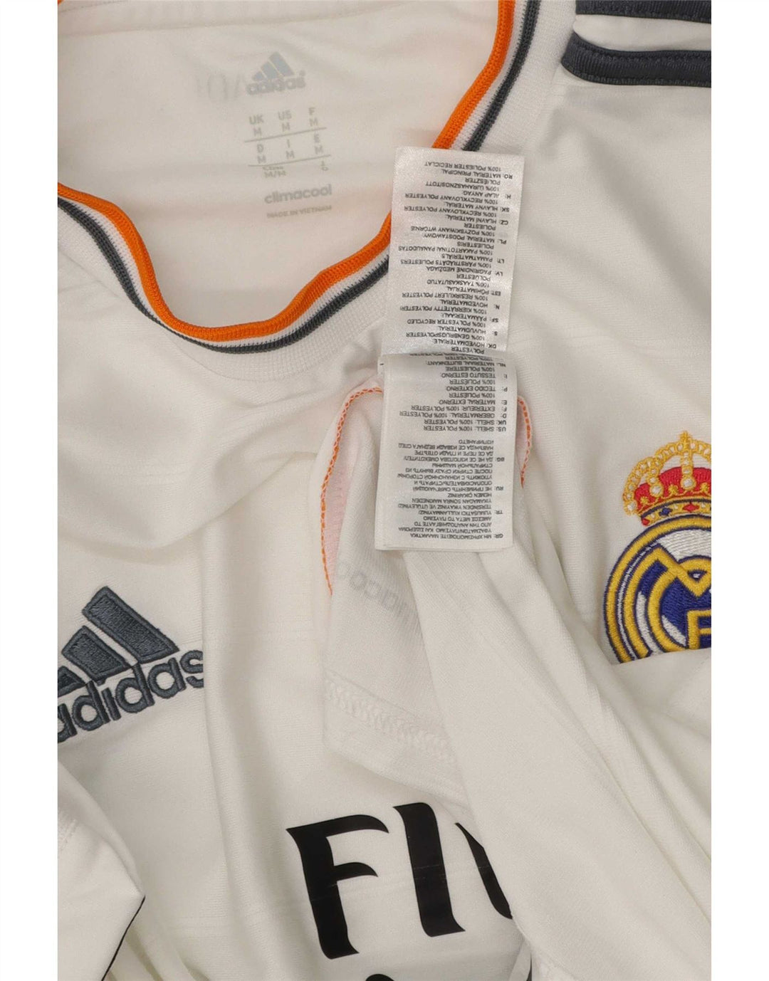 Adidas T-shirt graphique Real Madrid pour homme en polyester blanc moyen