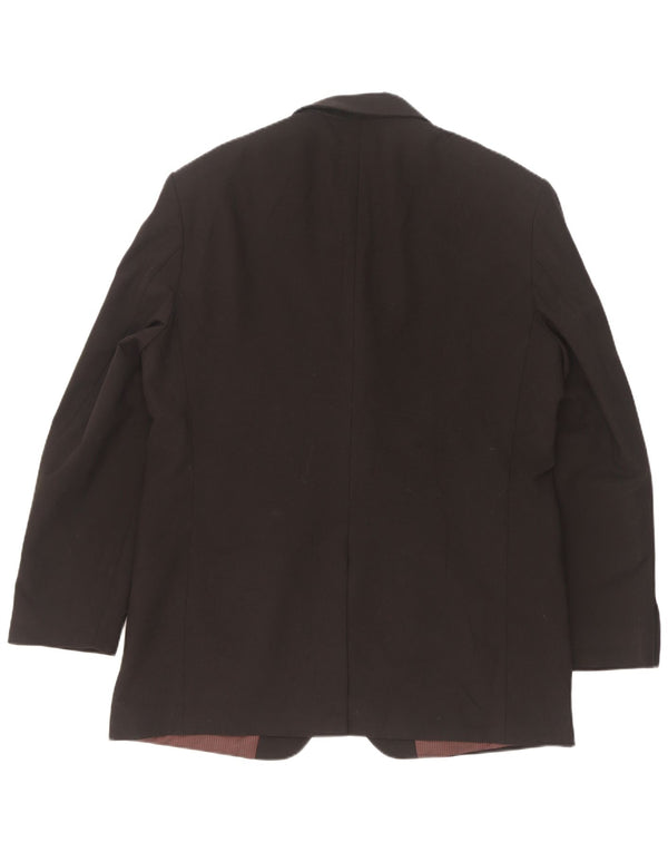 Marks & Spencer Veste blazer à 3 boutons pour homme UK 42 Large Noir Polyester
