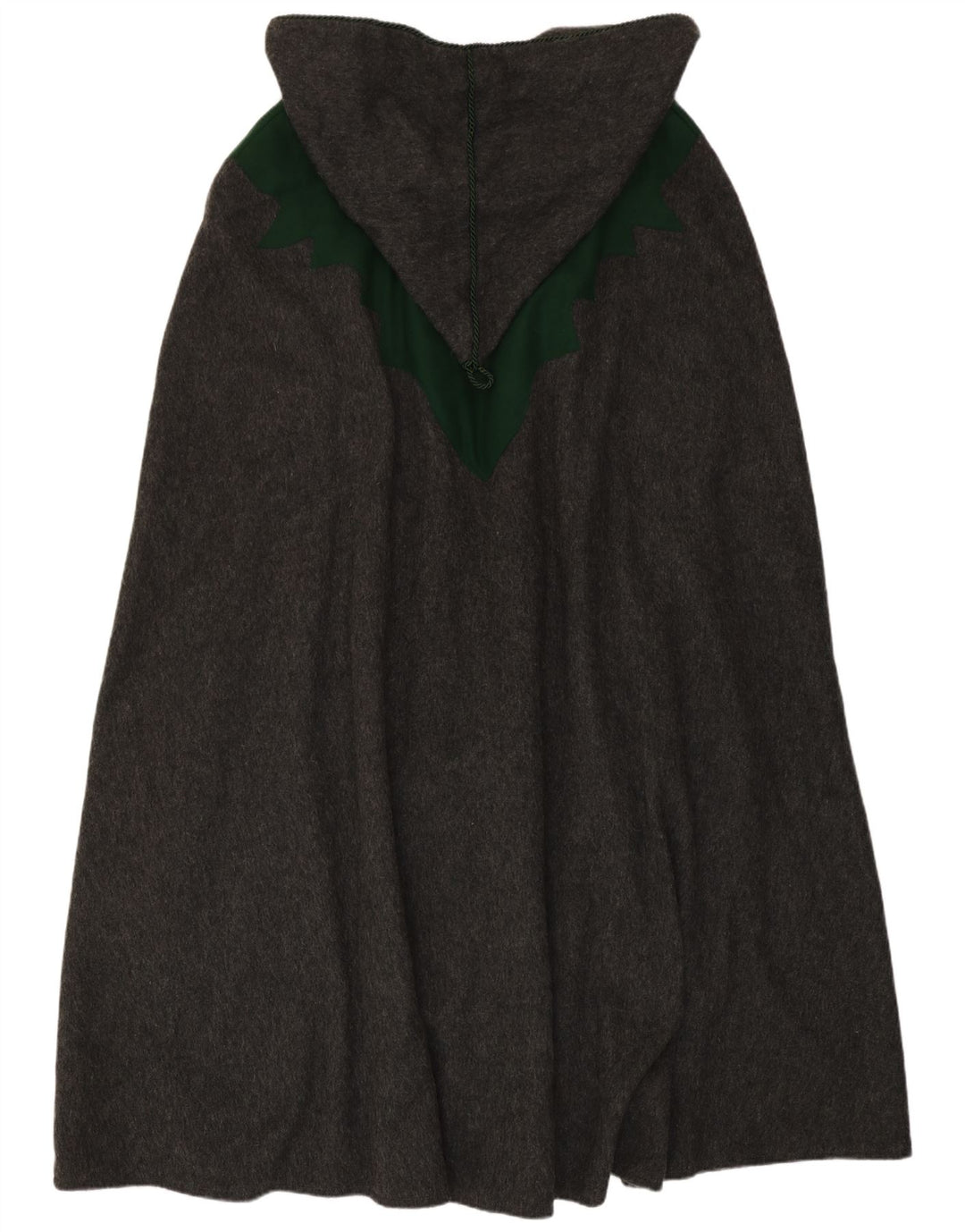 Manteau Cape à Capuchon Vintage Femme Taille Unique Gris