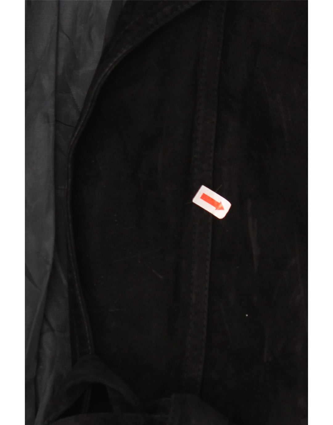 VINTAGE Veste en daim femme UK 14 Grand Noir