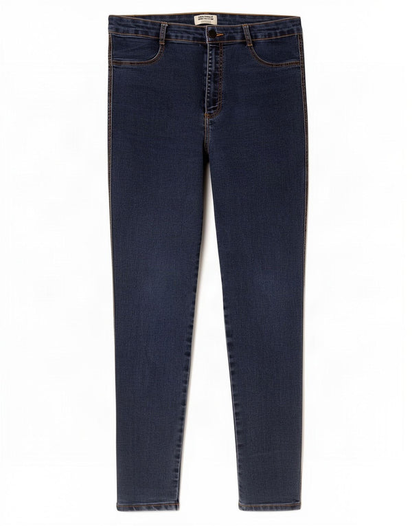 Zara Femme Trafaluc Jean Skinny Taille Haute EU 42 Large W32 L28 Bleu