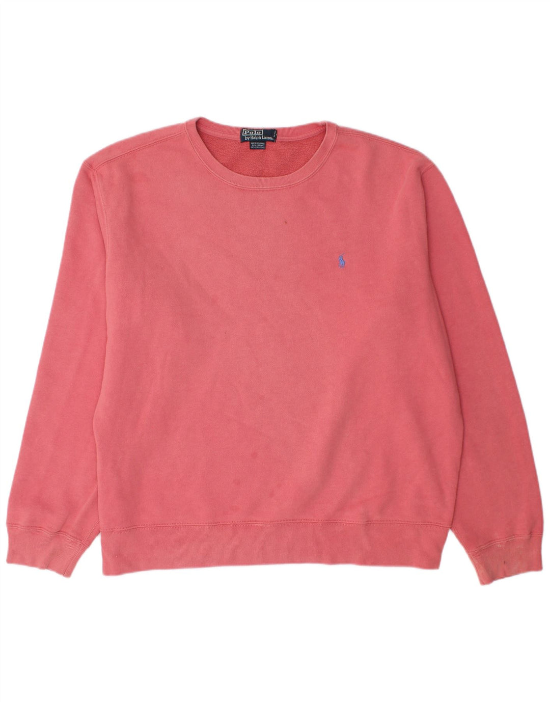 POLO RALPH LAUREN Sweat-Shirt Homme XL Rose Coton