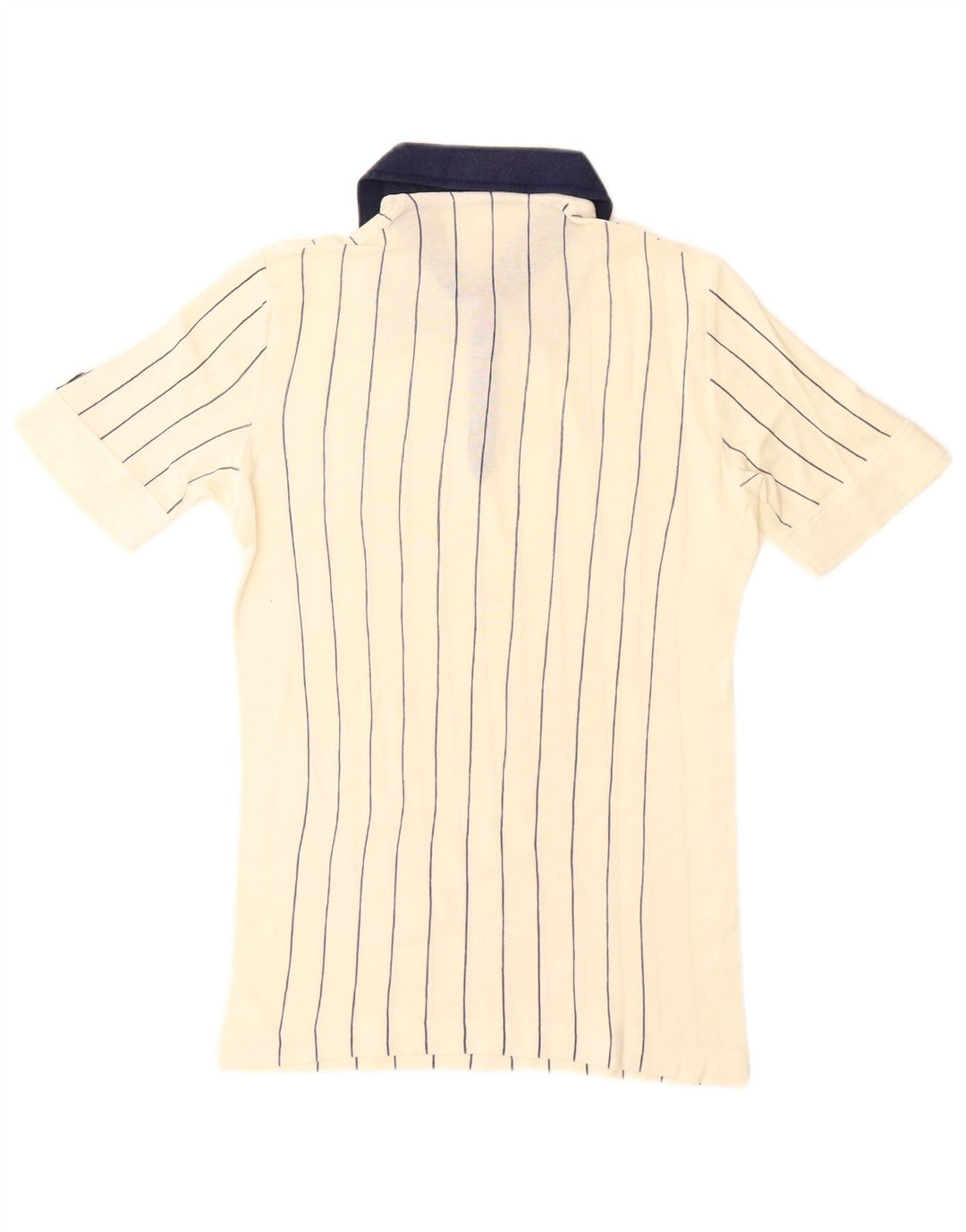 Fila Polo Rugby Homme IT 46 Petit Coton Rayé Blanc