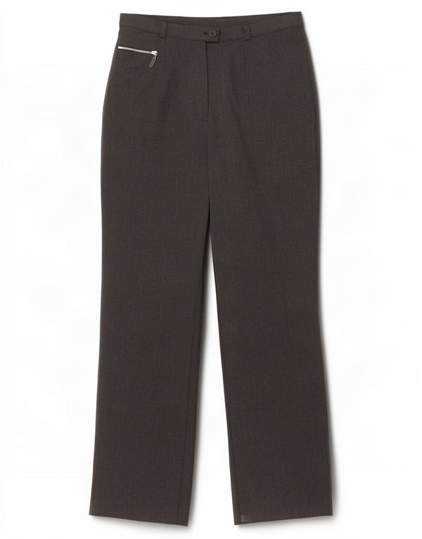Marks & Spencer Womens Straight Suit Trousers UK 10 Small W28 L28 Grey