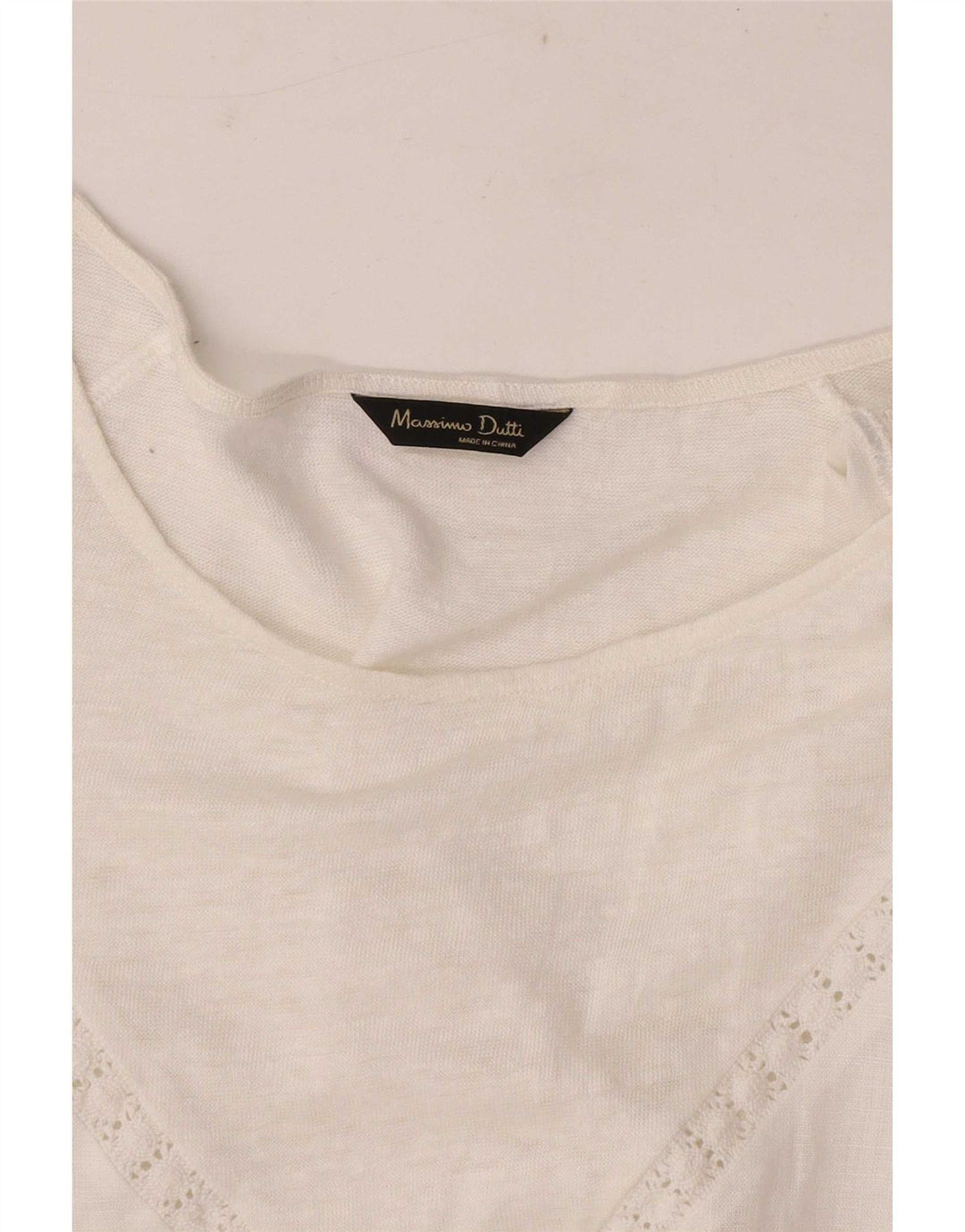 Massimo Dutti Chemisier Femme UK 12 Medium Blanc