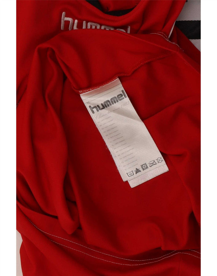Hummel T-Shirt Graphique Homme Petit Rouge Colorblock Polyester