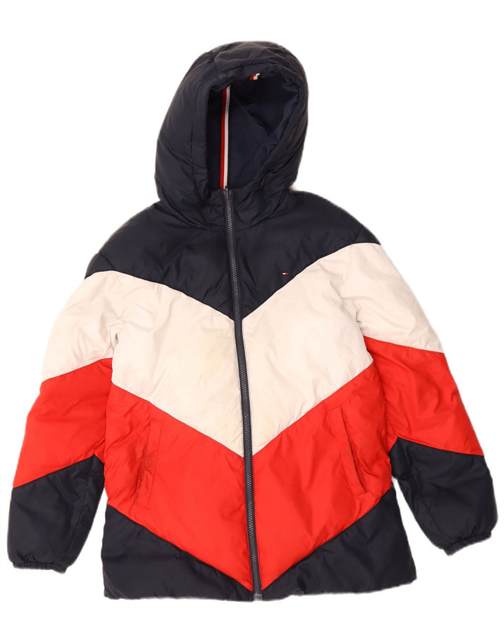 Tommy Hilfiger Veste matelassée à capuche garçon 11-12 ans multicolore