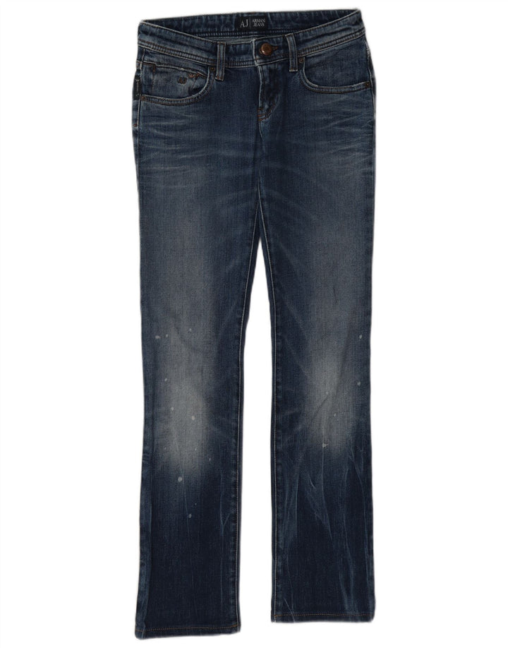 Armani Femme Jean Slim Bootcut W26 L29 Bleu Coton