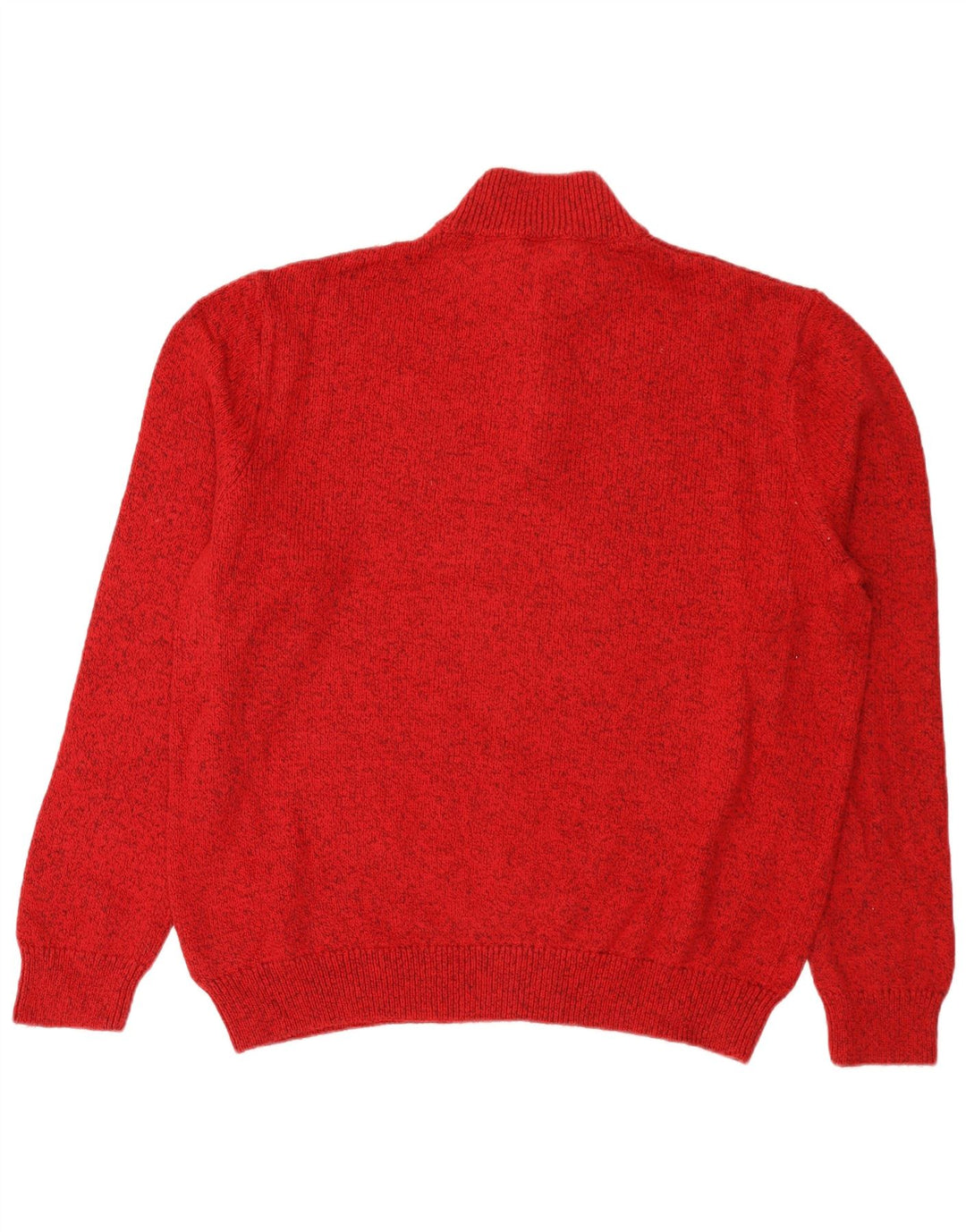 Chaps Pull col zippé pour homme 2XL en coton moucheté rouge