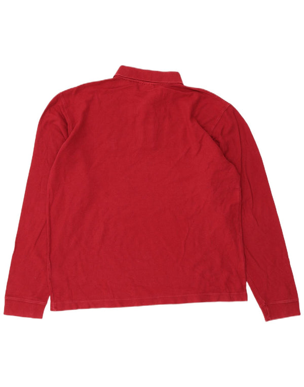 Fila Polo à manches longues pour hommes, grand rouge