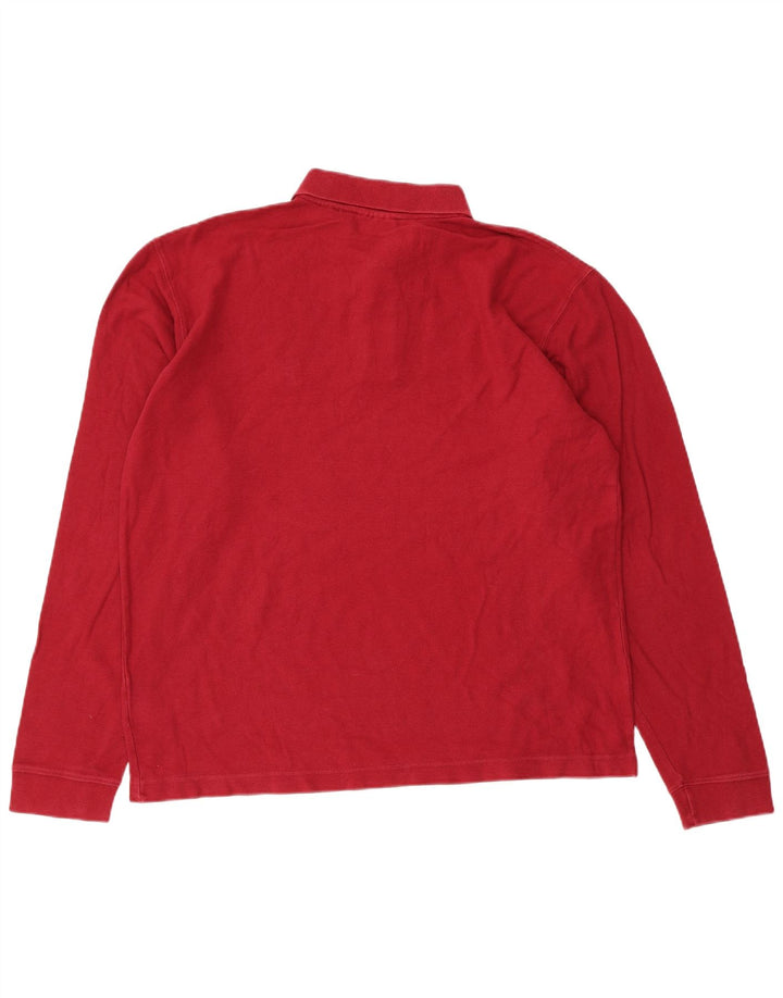 Fila Polo à manches longues pour hommes, grand rouge