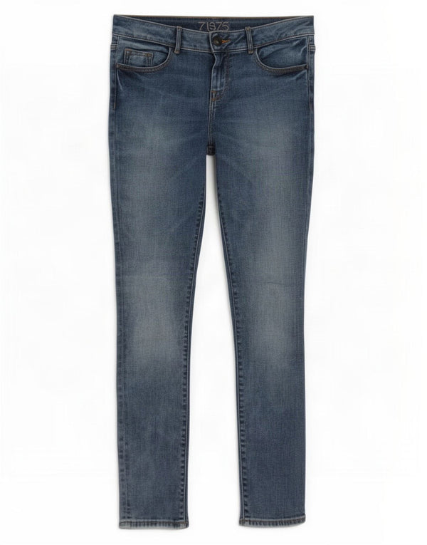 Zara Jean skinny taille moyenne pour femme EU 38 Small W30 L31 Bleu