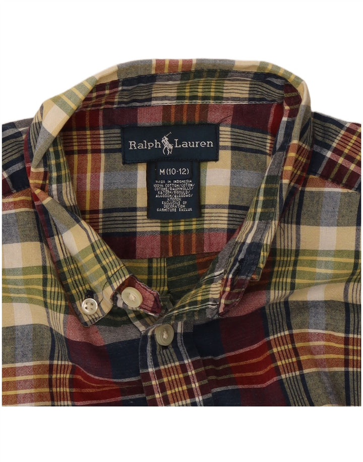 Ralph Lauren Chemise Garçon 10-11 ans Coton à Carreaux Multicolore Moyen