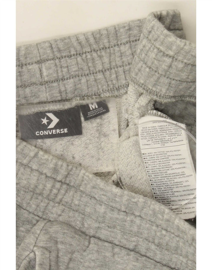 Converse Short de Sport Homme Gris Moyen Moucheté Coton
