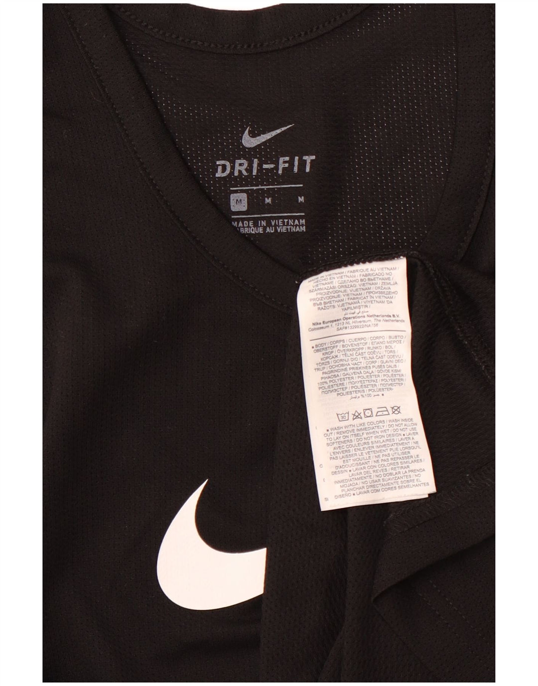 NIKE Débardeur Dri Fit Graphic pour hommes, noir moyen, en polyester, sport