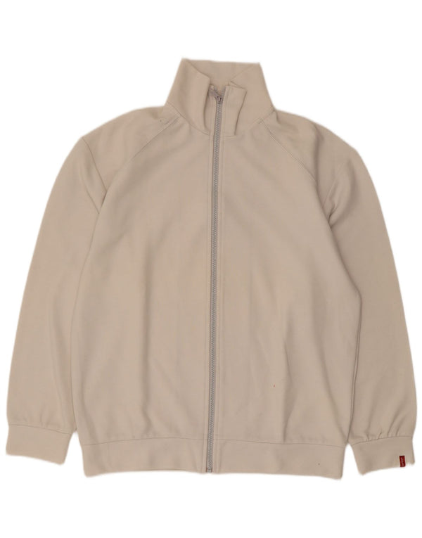 Levi's Veste de Survêtement Homme Blanc cassé Moyen Coton
