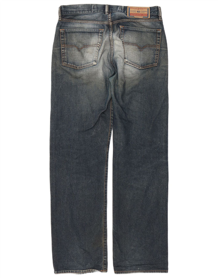 Diesel Jean droit homme W34 L34 bleu marine coton