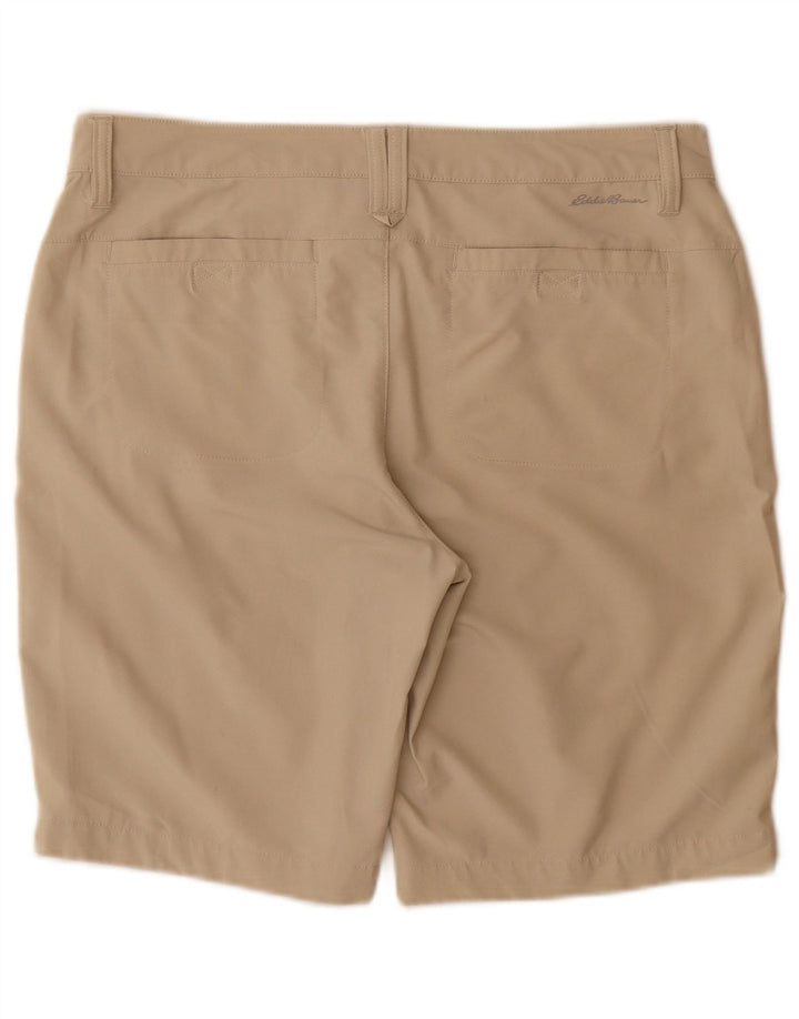 Eddie Bauer Short décontracté pour femme US 10 Large W32 Beige Polyester