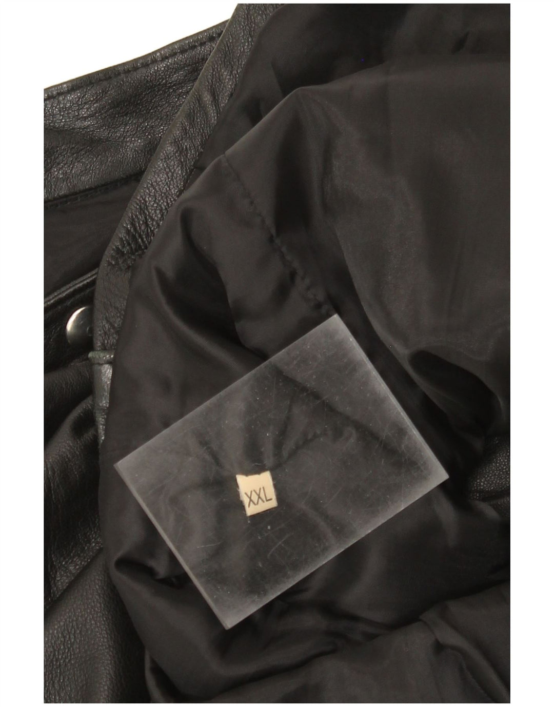veste en cuir homme vintage UK 44 2XL Noir