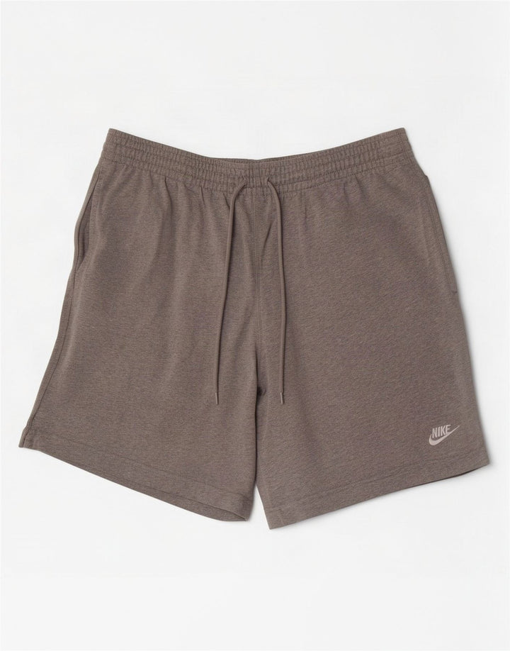 Short de sport Nike en coton moucheté gris moyen