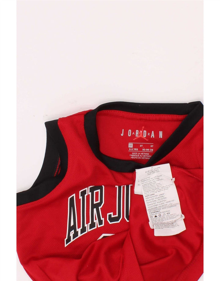Jordan Garçon Graphique Débardeur 2-3 ans Rouge Polyester