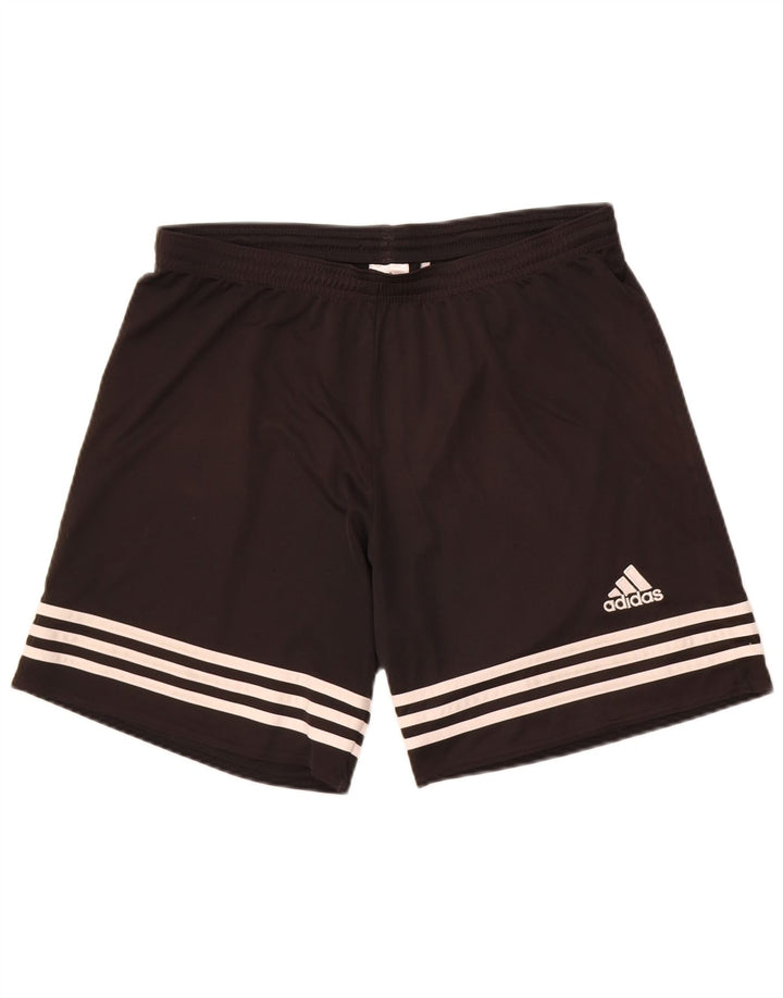 Adidas Short de sport Climalite pour homme, grand, noir, polyester