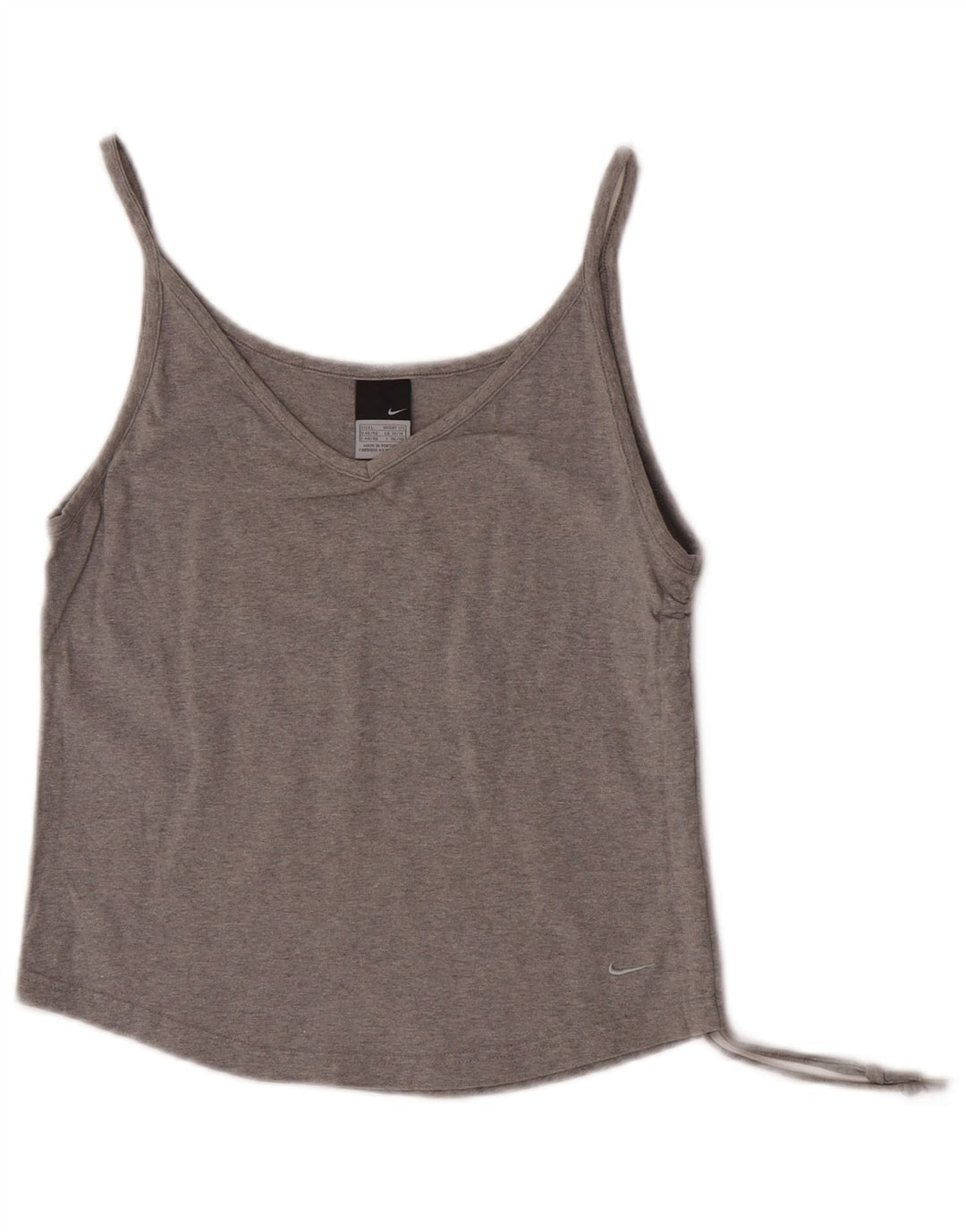 Nike Haut court à caraco pour femme UK 14/16 Grand Gris
