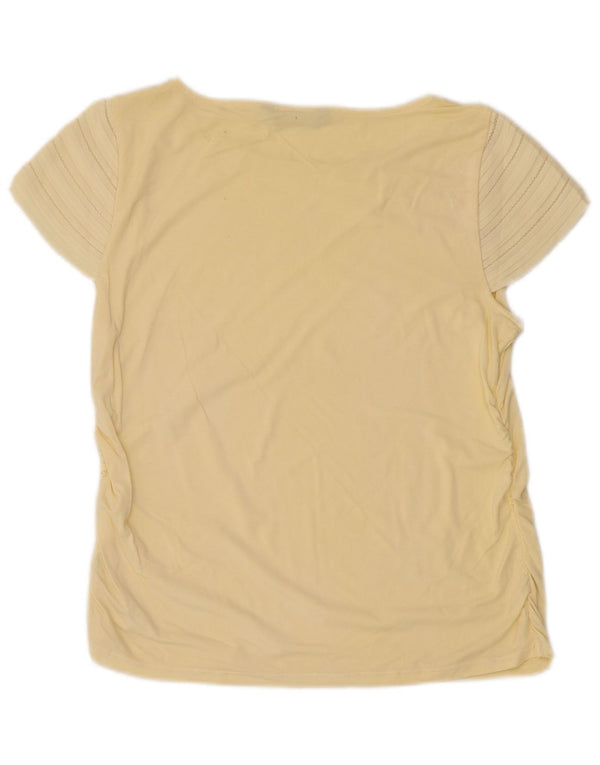 Ralph Lauren T-shirt pour femme UK 10 Small Jaune
