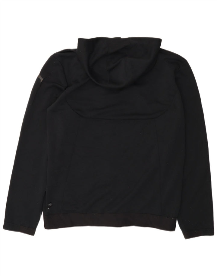 PUMA Pull à capuche zippé pour homme Large Noir Polyester